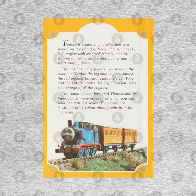 Thomas the Tank Engine Vintage Stamp - Thomas Ladybird Blurb by sleepyhenry